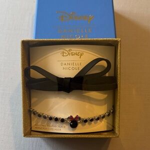 NIB Danielle Nicole Disney Minnie Mouse Bow Adjustable Wrap Necklace
